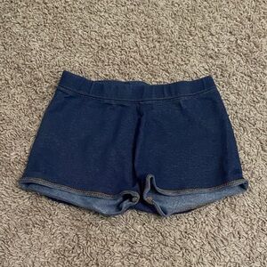 Denim Blue girl’s cartwheel Shorts cotton 7/8